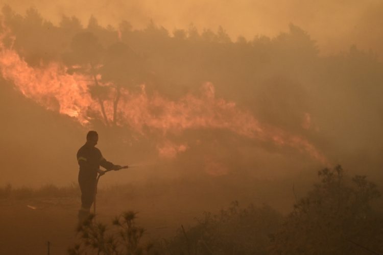 Πυρκαγιά στον Βαρνάβα Αττικής, Κυριακή 11 Αυγούστου 2024 (ΚΩΣΤΑΣ ΤΖΟΥΜΑΣ/EUROKINISSI)